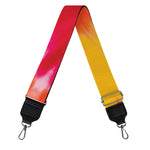 Red Yellow And Orange Tie Dye Print Bag Strap