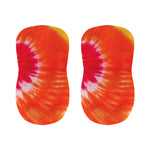 Red Yellow And Orange Tie Dye Print Bar Stool Covers