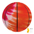 Red Yellow And Orange Tie Dye Print Basketball