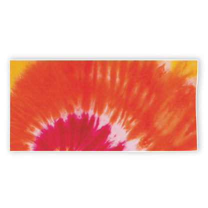 Red Yellow And Orange Tie Dye Print Beach Towel
