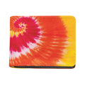Red Yellow And Orange Tie Dye Print Bifold Wallet