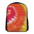 Red Yellow And Orange Tie Dye Print Casual Backpack