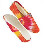 Red Yellow And Orange Tie Dye Print Casual Shoes