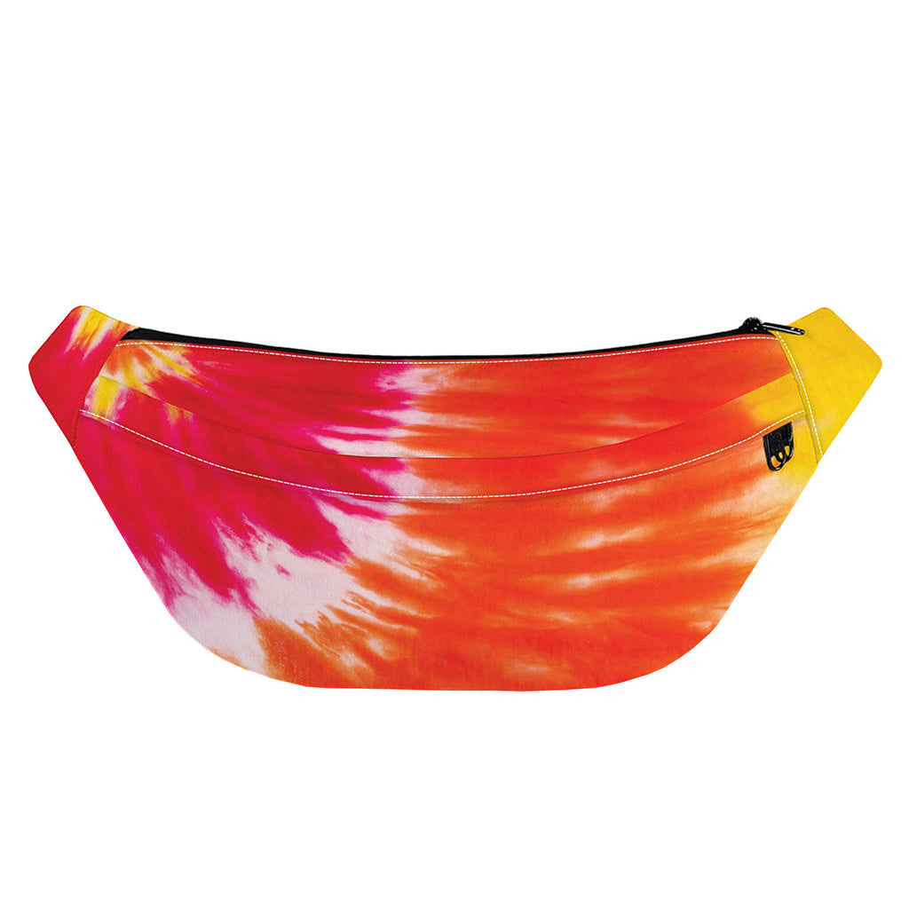 Red Yellow And Orange Tie Dye Print Fanny Pack