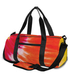 Red Yellow And Orange Tie Dye Print Gym Bag