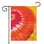 Red Yellow And Orange Tie Dye Print House Flag