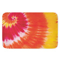 Red Yellow And Orange Tie Dye Print Indoor Door Mat