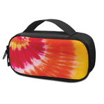 Red Yellow And Orange Tie Dye Print Insulin Cooler Travel Case