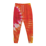 Red Yellow And Orange Tie Dye Print Jogger Pants