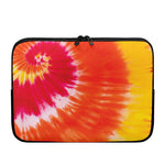 Red Yellow And Orange Tie Dye Print Laptop Sleeve