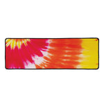 Red Yellow And Orange Tie Dye Print Long Kitchen Mat