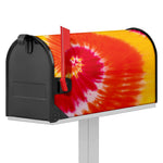 Red Yellow And Orange Tie Dye Print Mailbox Cover