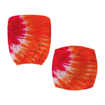 Red Yellow And Orange Tie Dye Print Office Chair Cover