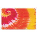 Red Yellow And Orange Tie Dye Print Polyester Doormat