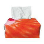 Red Yellow And Orange Tie Dye Print Rectangle Tissue Box Cover
