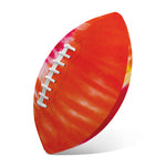 Red Yellow And Orange Tie Dye Print Rugby Ball