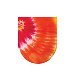Red Yellow And Orange Tie Dye Print Toilet Lid Cover