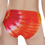 Red Yellow And Orange Tie Dye Print Women's Panties