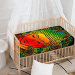 Reggae Buddha Print Baby Crib Sheet