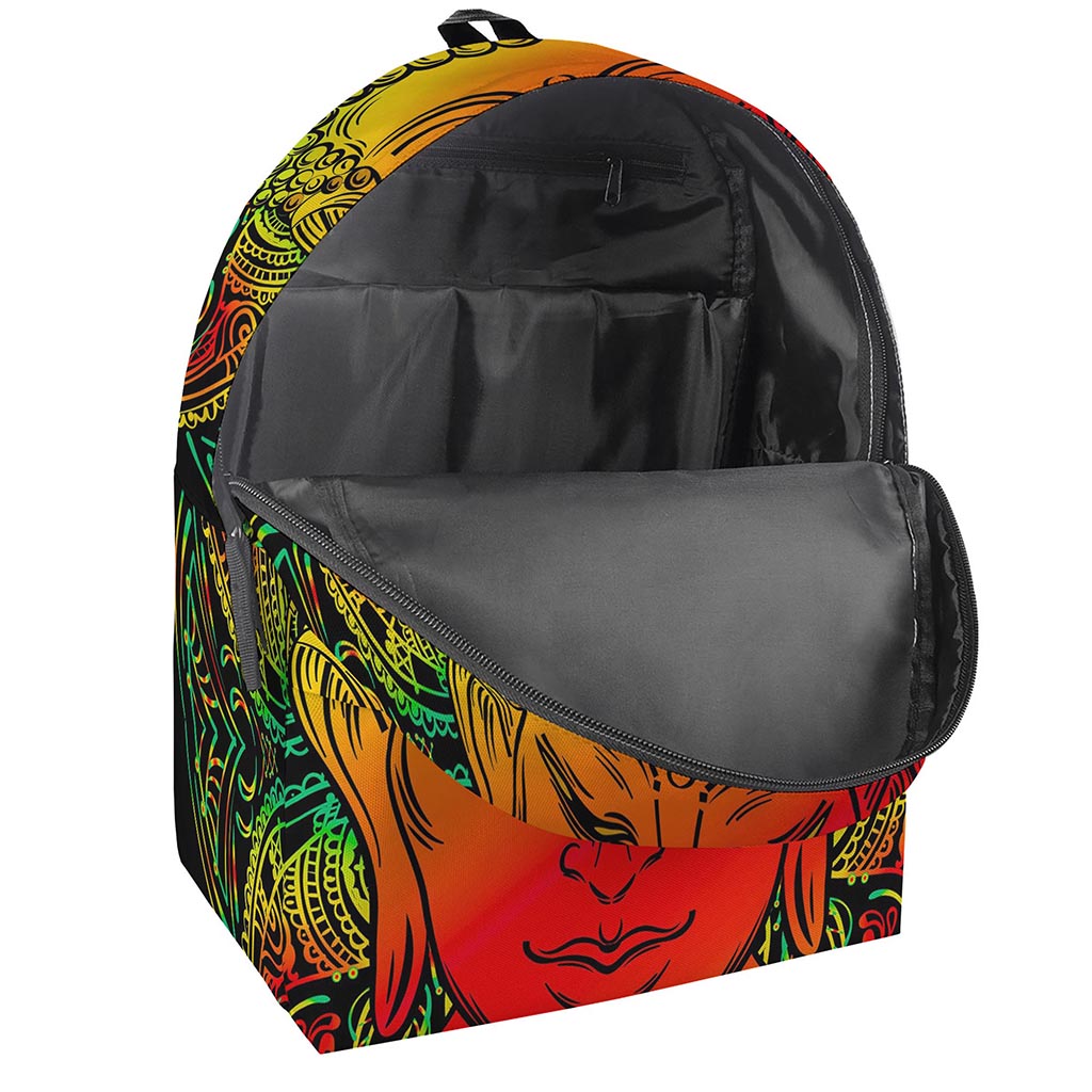 Reggae Buddha Print Backpack