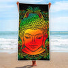 Reggae Buddha Print Beach Towel