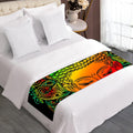 Reggae Buddha Print Bed Runner