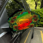 Reggae Buddha Print Car Side Mirror Covers