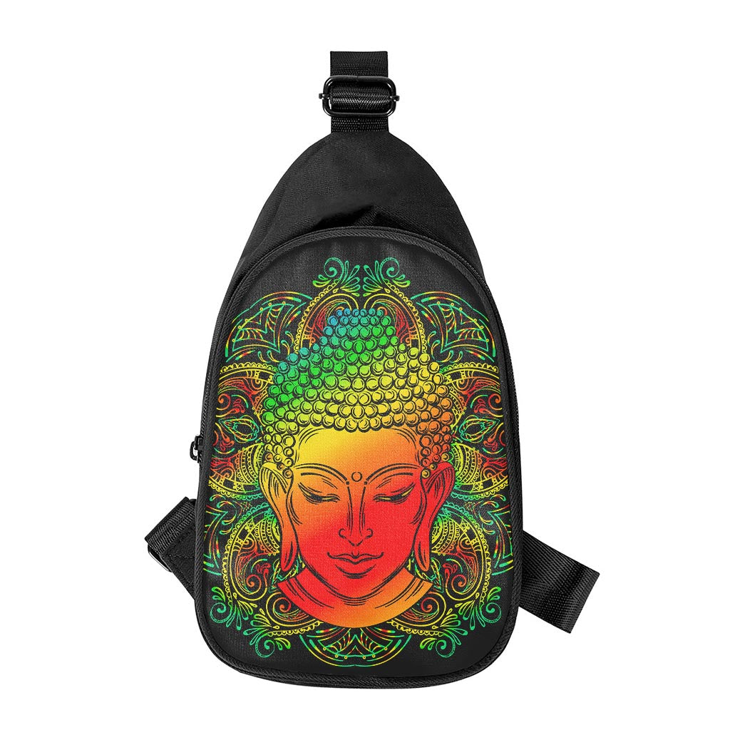 Reggae Buddha Print Chest Bag