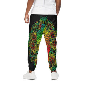 Reggae Buddha Print Cotton Pants