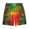 Reggae Buddha Print Cotton Shorts