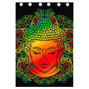 Reggae Buddha Print Curtain