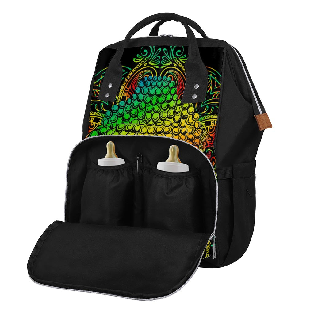 Reggae Buddha Print Diaper Bag