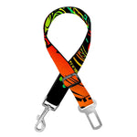 Reggae Buddha Print Dog Seat Belt