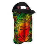 Reggae Buddha Print Double Neoprene Wine Tote