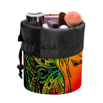 Reggae Buddha Print Drawstring Makeup Bag