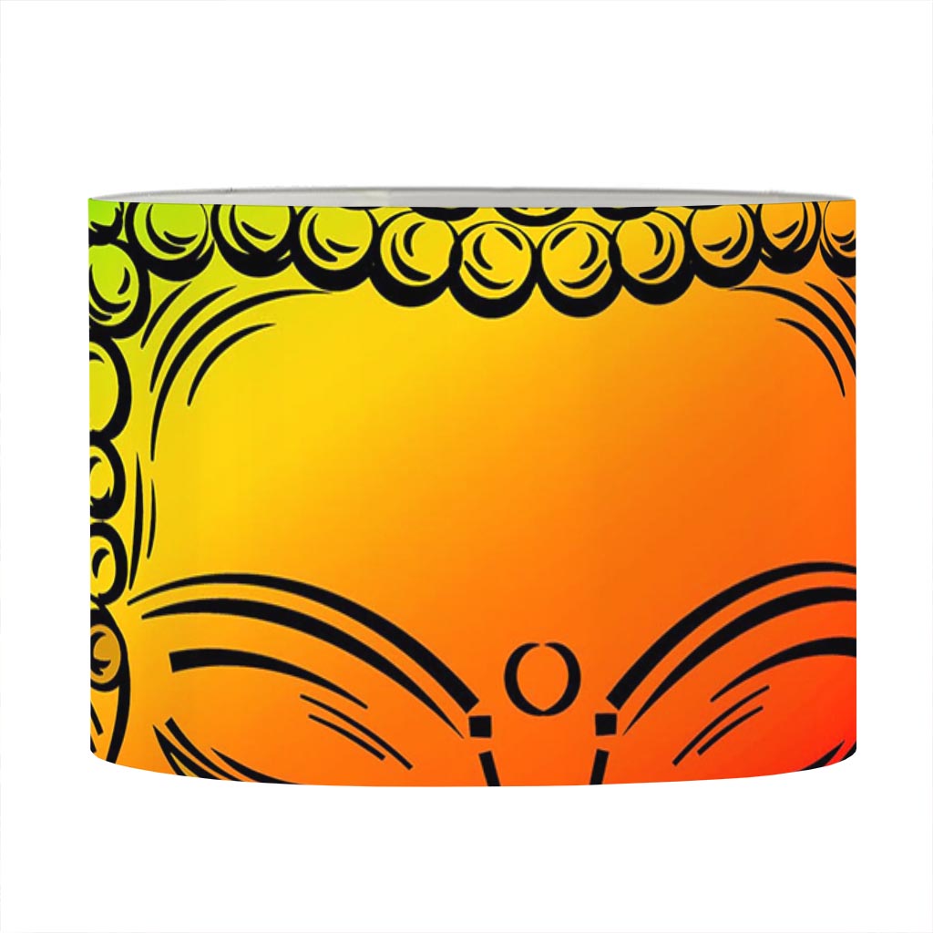 Reggae Buddha Print Drum Lamp Shade