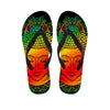 Reggae Buddha Print Flip Flops