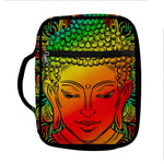 Reggae Buddha Print Front Pocket Bible Bag