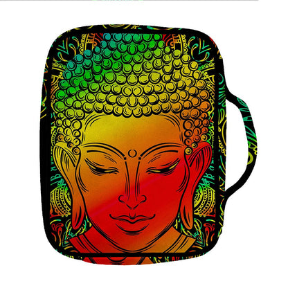 Reggae Buddha Print Front Pocket Bible Bag
