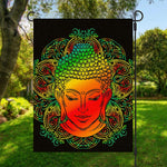 Reggae Buddha Print Garden Flag