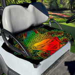 Reggae Buddha Print Golf Cart Seat Cover