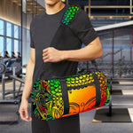 Reggae Buddha Print Gym Bag