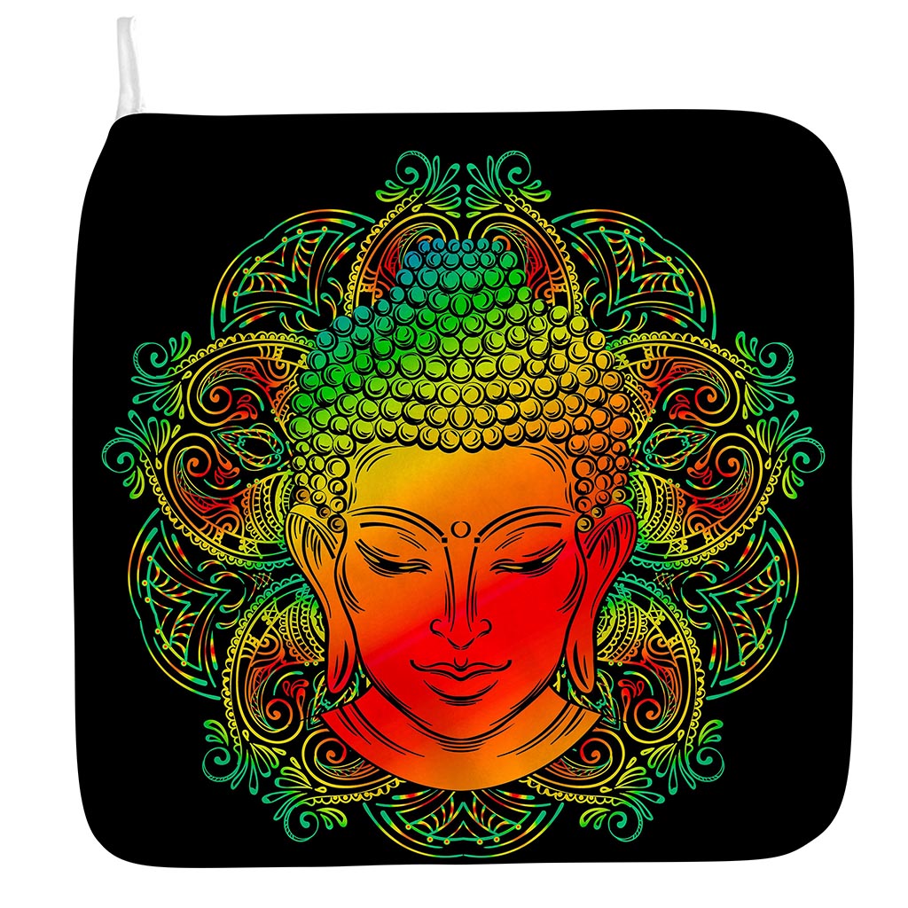Reggae Buddha Print Hand Towel
