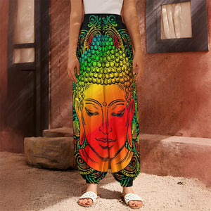 Reggae Buddha Print Harem Pants