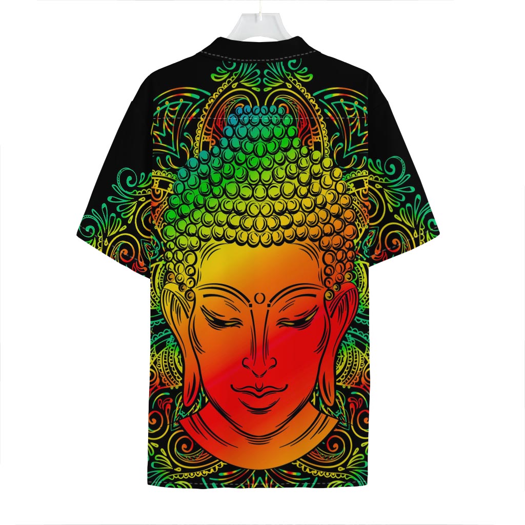 Reggae Buddha Print Hawaiian Shirt