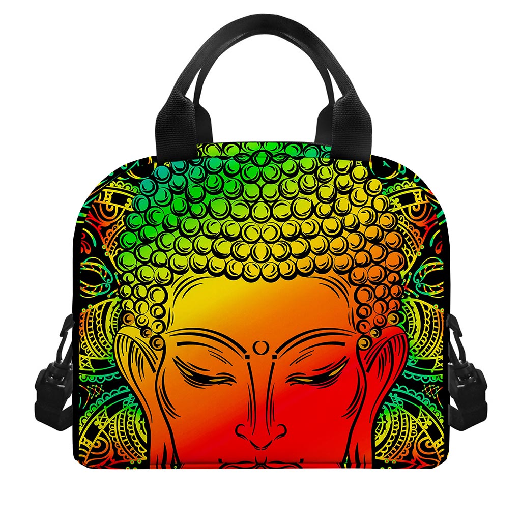 Reggae Buddha Print Insulated Lunch Bag