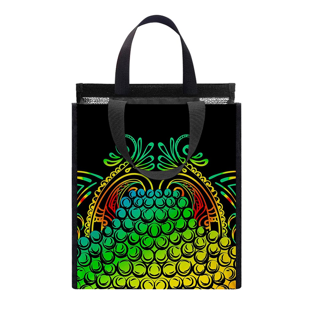 Reggae Buddha Print Insulated Lunch Tote