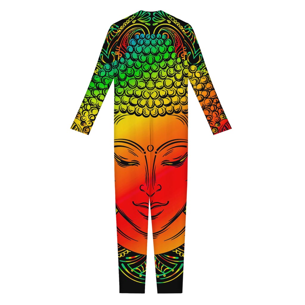 Reggae Buddha Print Jumpsuit