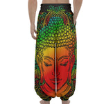 Reggae Buddha Print Lantern Pants