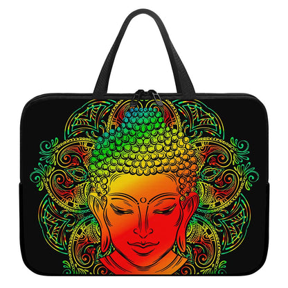 Reggae Buddha Print Laptop Sleeve With Handle